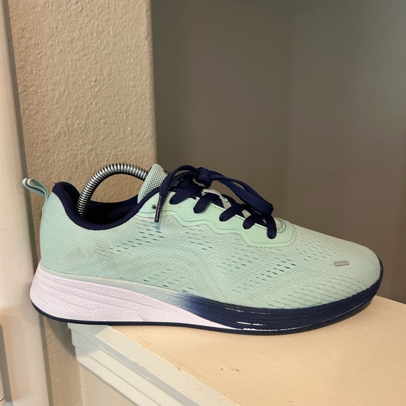 Z by Zella Lifestyle Lace-up Knit Running Shoe  Aqua/Blue Women’s Size 10 - Picture 2 of 9